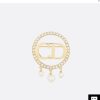 ☑️DIOR迪奥CD珍珠胸针