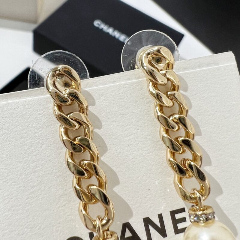 ☑️CHANEL香奈儿双c 香水瓶耳钉耳环 - Image 8