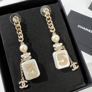 ☑️CHANEL香奈儿双c 香水瓶耳钉耳环