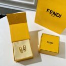 FENDI芬迪F字母耳钉耳环