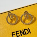 FENDI芬迪满钻圆形耳钉耳环