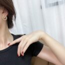 FENDI芬迪满钻圆形耳钉耳环