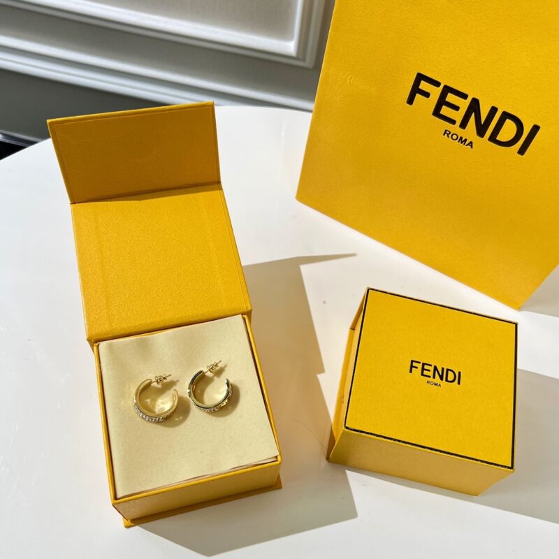 FENDI芬迪满钻耳钉耳环 - Image 3