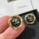 ☑️CHANEL香奈儿双c 黑色耳钉耳环