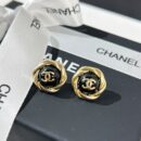 ☑️CHANEL香奈儿双c 黑色耳钉耳环