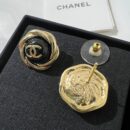 ☑️CHANEL香奈儿双c 黑色耳钉耳环