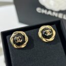 ☑️CHANEL香奈儿双c 黑色耳钉耳环