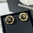 ☑️CHANEL香奈儿双c 黑色耳钉耳环