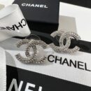 ☑️CHANEL香奈儿双c 满钻耳钉耳环