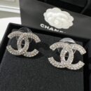 ☑️CHANEL香奈儿双c 满钻耳钉耳环