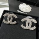 ☑️CHANEL香奈儿双c 满钻耳钉耳环
