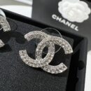 ☑️CHANEL香奈儿双c 满钻耳钉耳环