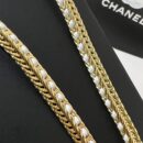 ☑️CHANEL香奈儿双c白皮绳项链颈链