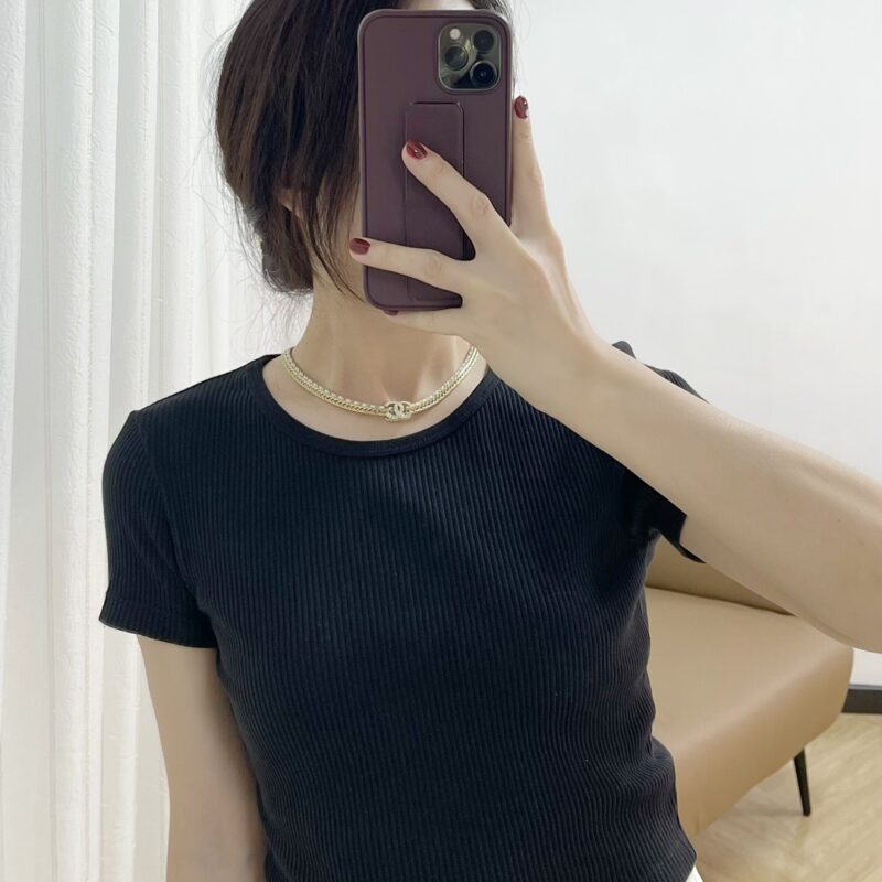 ☑️CHANEL香奈儿双c白皮绳项链颈链 - Image 4
