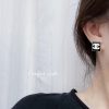 ☑️CHANEL香奈儿双c 方形耳钉耳环