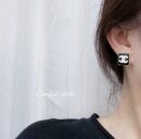 ☑️CHANEL香奈儿双c 方形耳钉耳环