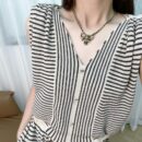 ☑️CHANEL香奈儿双c 黑皮绳蝴蝶结项链