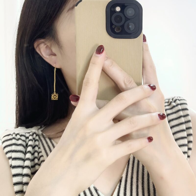 LOEWE罗意威长款月饼耳钉耳环 - Image 9