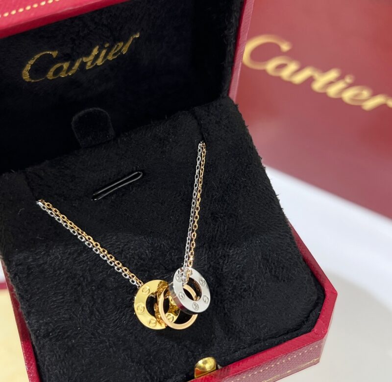 CARTIER卡地亚LOVE系列三环项链 - Image 4
