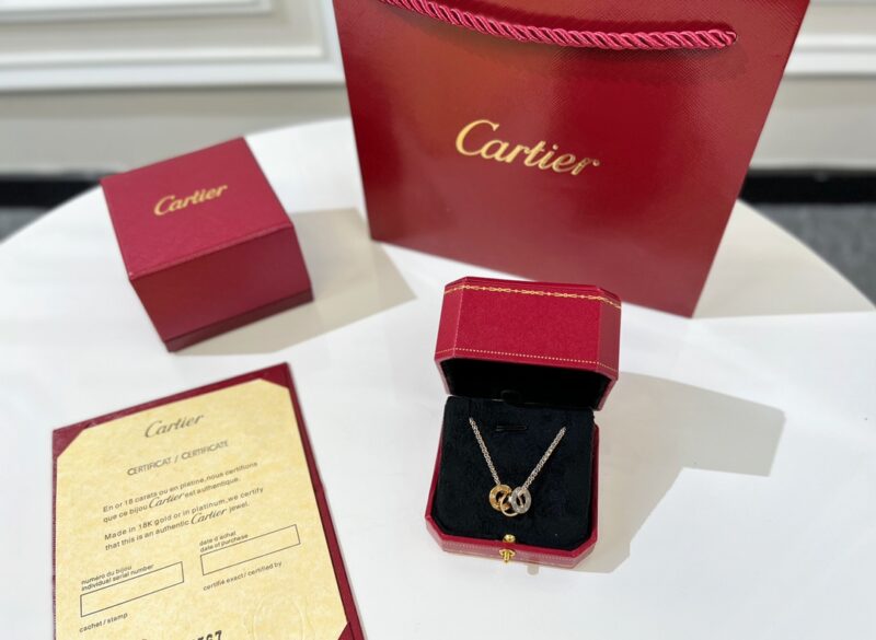 CARTIER卡地亚LOVE系列三环项链 - Image 3