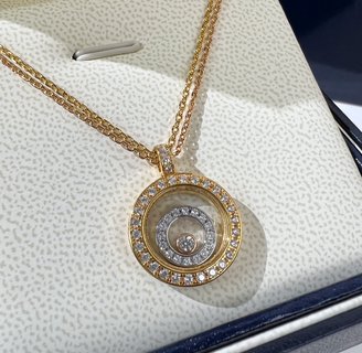 萧邦happy diamonds系列圆形项链
