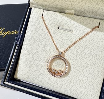 萧邦happy diamonds系列圆形项链
