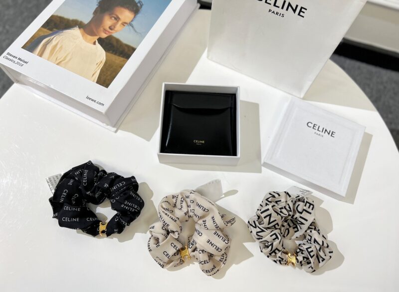 Celine赛琳凯旋门桑蚕丝发绳发带 - Image 5