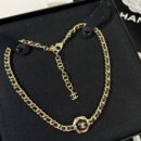 ☑️CHANEL香奈儿双c 黑皮绳项链颈链