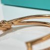 Tiffany&co 蒂芙尼Tiffany Knot 系列 双行铰链手镯