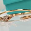 Tiffany&co 蒂芙尼Tiffany Knot 系列 双行铰链手镯
