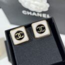 ☑️CHANEL香奈儿双c 方形耳钉耳环