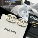 ☑️CHANEL香奈儿双c 珐琅滴油黑白耳钉耳环