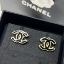 ☑️CHANEL香奈儿双c 珐琅滴油黑白耳钉耳环