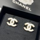 ☑️CHANEL香奈儿双c 珐琅滴油黑白耳钉耳环