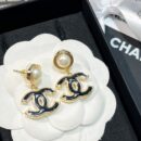 ☑️CHANEL香奈儿双c 珍珠珐琅滴油耳钉耳环
