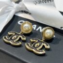 ☑️CHANEL香奈儿双c 珍珠珐琅滴油耳钉耳环