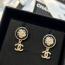 ☑️CHANEL香奈儿双c山茶花耳钉耳环