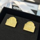 ☑️CHANEL香奈儿双c金色包包👜耳钉耳环