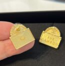 ☑️CHANEL香奈儿双c金色包包👜耳钉耳环