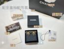 ☑️CHANEL香奈儿双c 黑皮绳蝴蝶结耳钉耳环