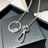 PRADA 三角标 钥匙扣项链