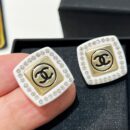 ☑️CHANEL香奈儿双c 方形耳钉耳环