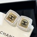 ☑️CHANEL香奈儿双c 方形耳钉耳环