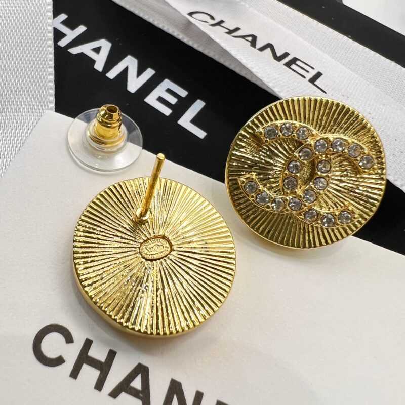 ☑️CHANEL香奈儿双c圆形耳钉耳环 - Image 10