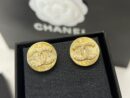 ☑️CHANEL香奈儿双c圆形耳钉耳环