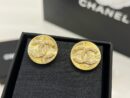 ☑️CHANEL香奈儿双c圆形耳钉耳环