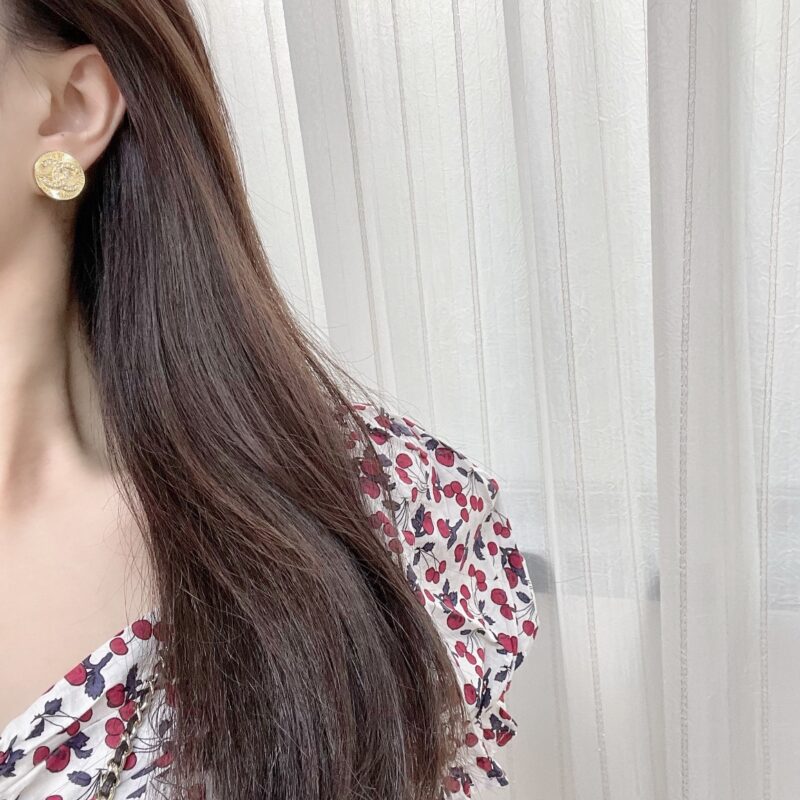 ☑️CHANEL香奈儿双c圆形耳钉耳环 - Image 7