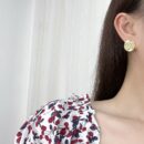 ☑️CHANEL香奈儿双c圆形耳钉耳环