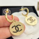 ☑️CHANEL香奈儿双c圆形耳钉耳环
