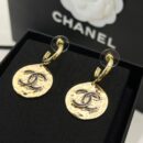 ☑️CHANEL香奈儿双c圆形耳钉耳环